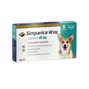 Simparica 40 mg comprimidos masticables para perros de 10 a 20 kg - antiparasitario Zoetis