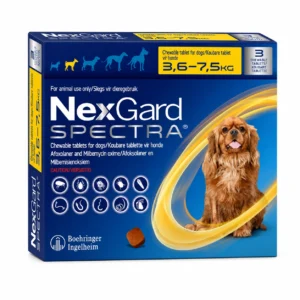 Nexgard Spectra 3.6 a 7.5 kg  – 3 Comprimidos