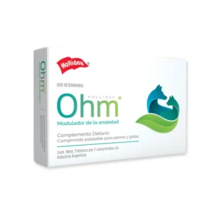 suplemento calmante perros ansiedad Ohm Biomodulador comprimidos