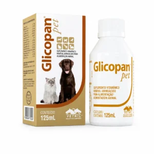 Glicopan Pet 125 ml - suplemento vitamínico con aminoácidos y complejo B para perros y gatos