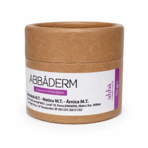 Pote de Abbàderm 50 gr, ungüento fitoterápico con caléndula, matico y árnica
