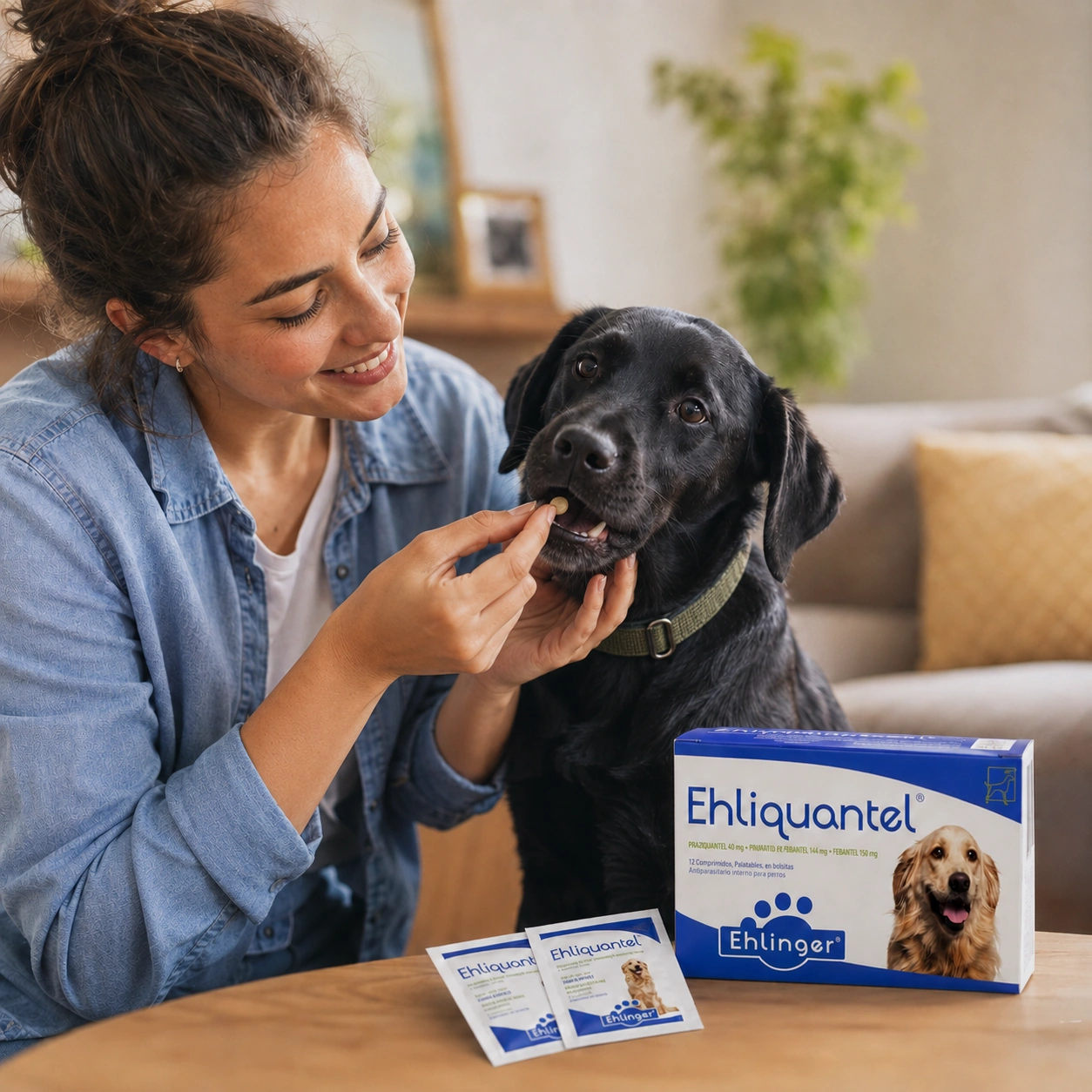 Ehliquante caja con 50 sobres – Comprimidos para perros hasta 10 kg - Imagen 2