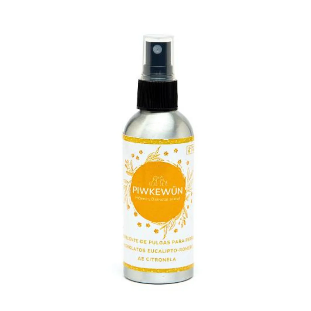 Repelente natural contra pulgas para perros Piwkewün en spray