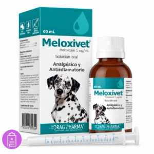 Meloxivet perros de Drag Pharma, meloxicam 1 mg/ml suspensión oral 60 ml antiinflamatorio para perros